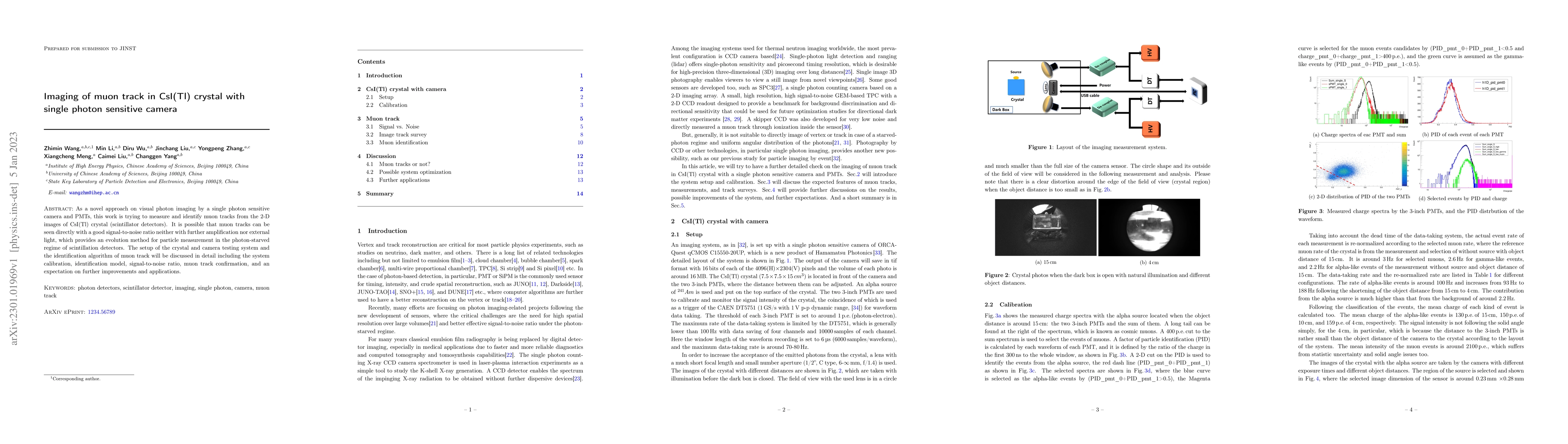 Thumbnail for Imaging of muon track in CsI(Tl) crystal with single photon sensitive
  camera