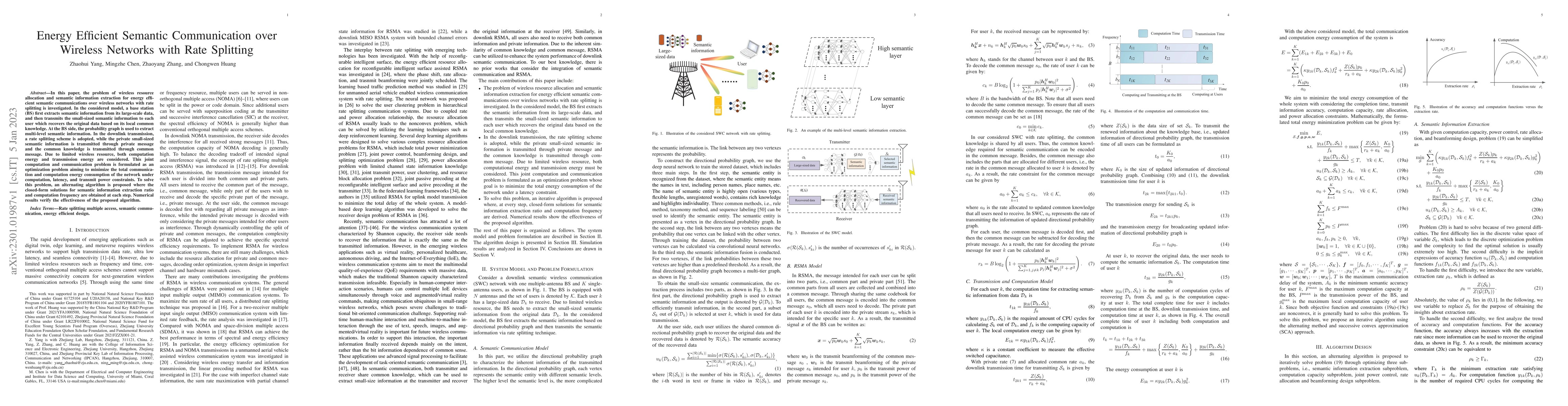 Thumbnail for Energy Efficient Semantic Communication over Wireless Networks with Rate
  Splitting