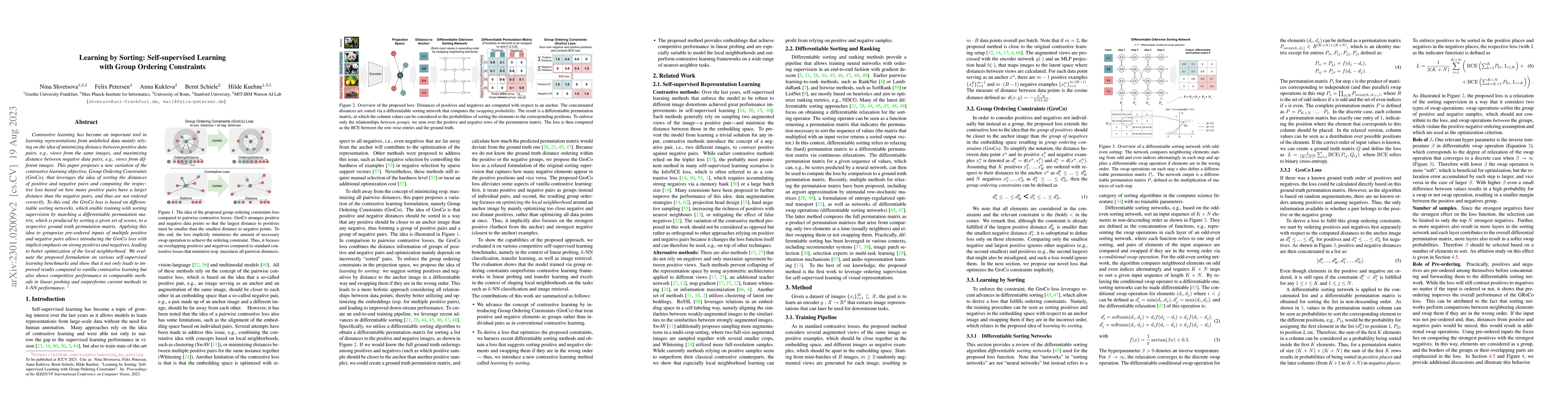 Thumbnail for Learning by Sorting: Self-supervised Learning with Group Ordering
  Constraints