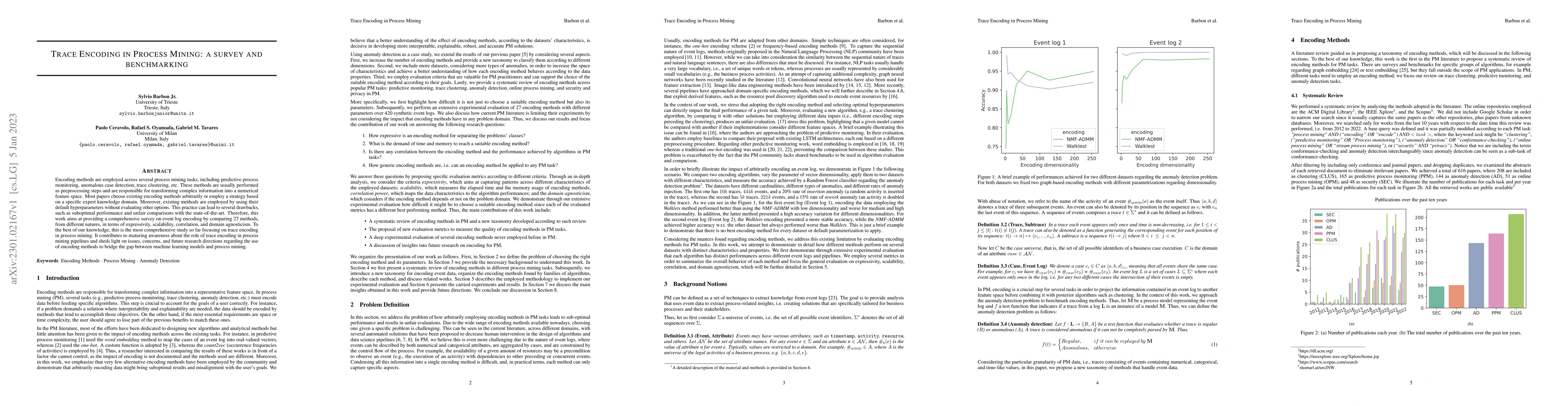 Thumbnail for Trace Encoding in Process Mining: a survey and benchmarking
