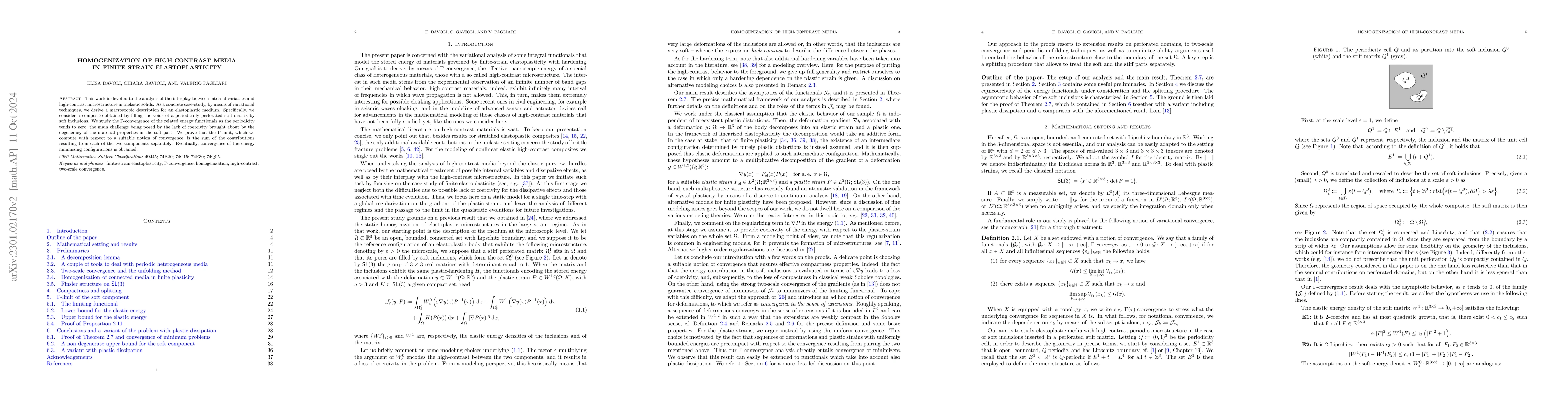 Thumbnail for Homogenization of high-contrast media in finite-strain elastoplasticity
