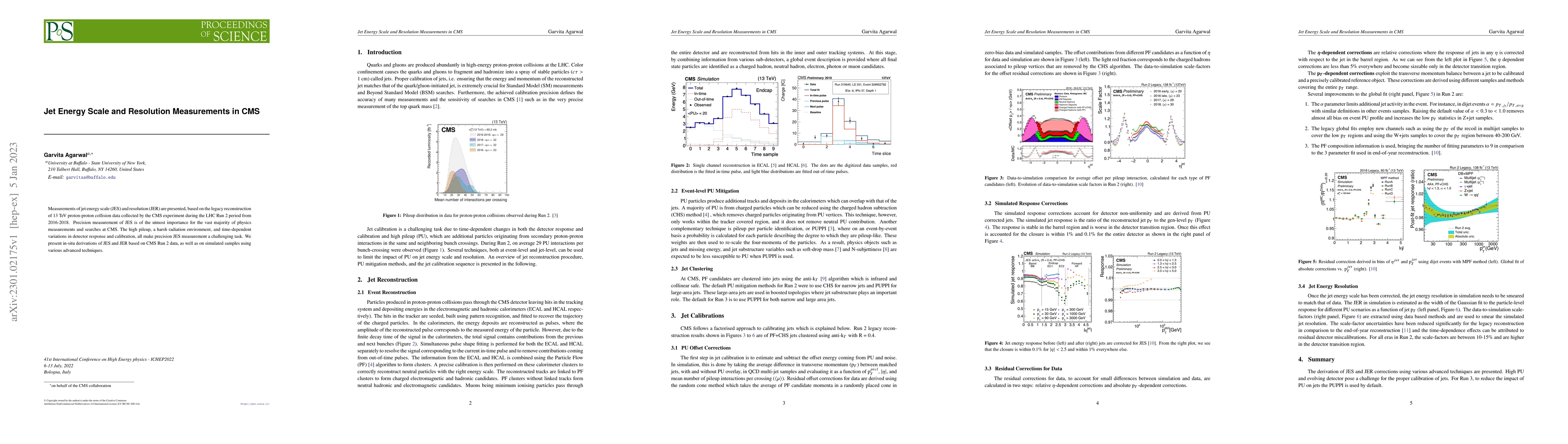 Thumbnail for Jet Energy Scale and Resolution Measurements in CMS