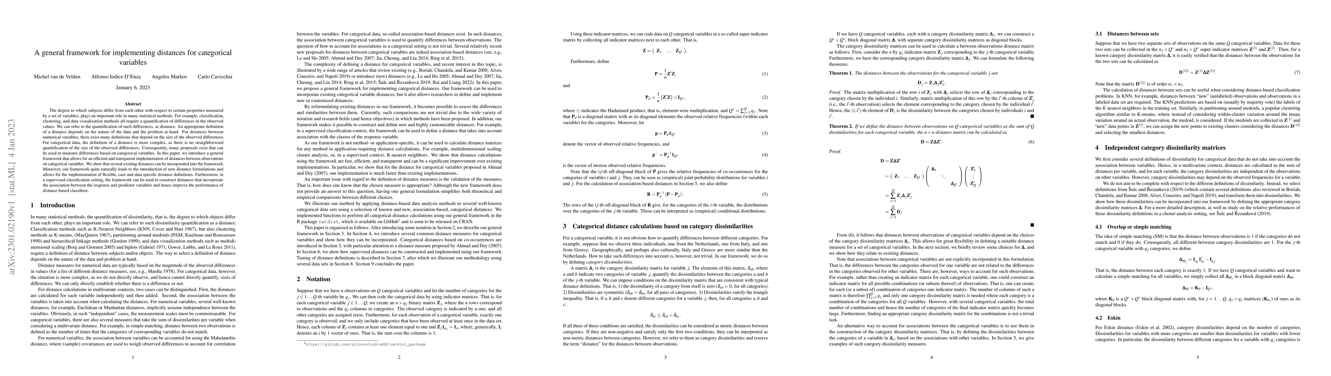 Thumbnail for A general framework for implementing distances for categorical variables