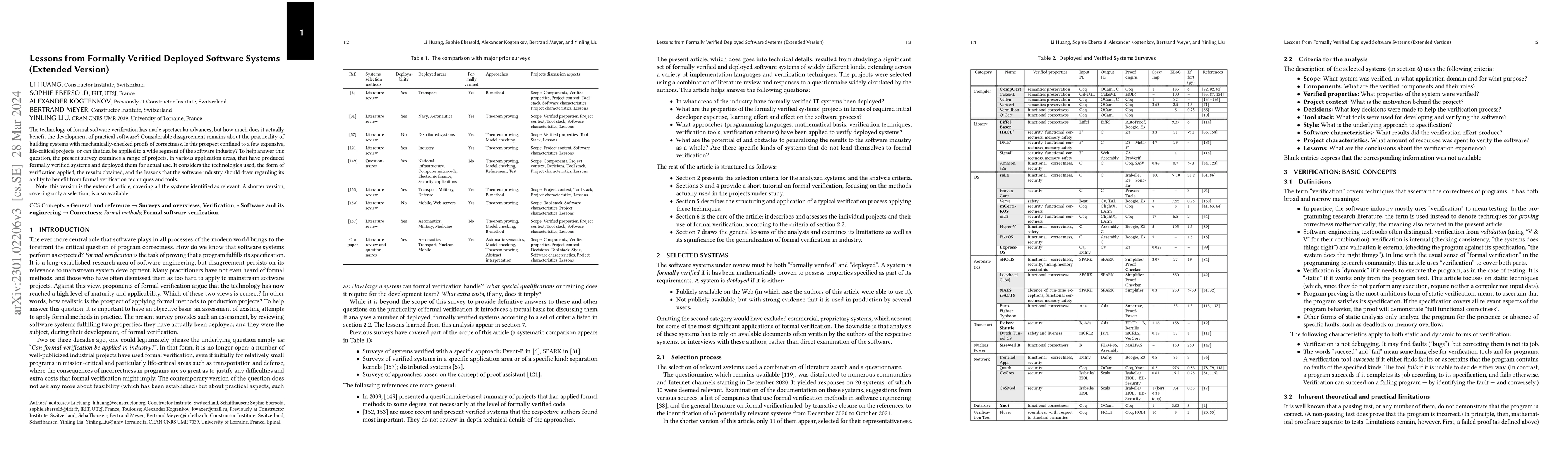 Thumbnail for Lessons from Formally Verified Deployed Software Systems (Extended
  version)