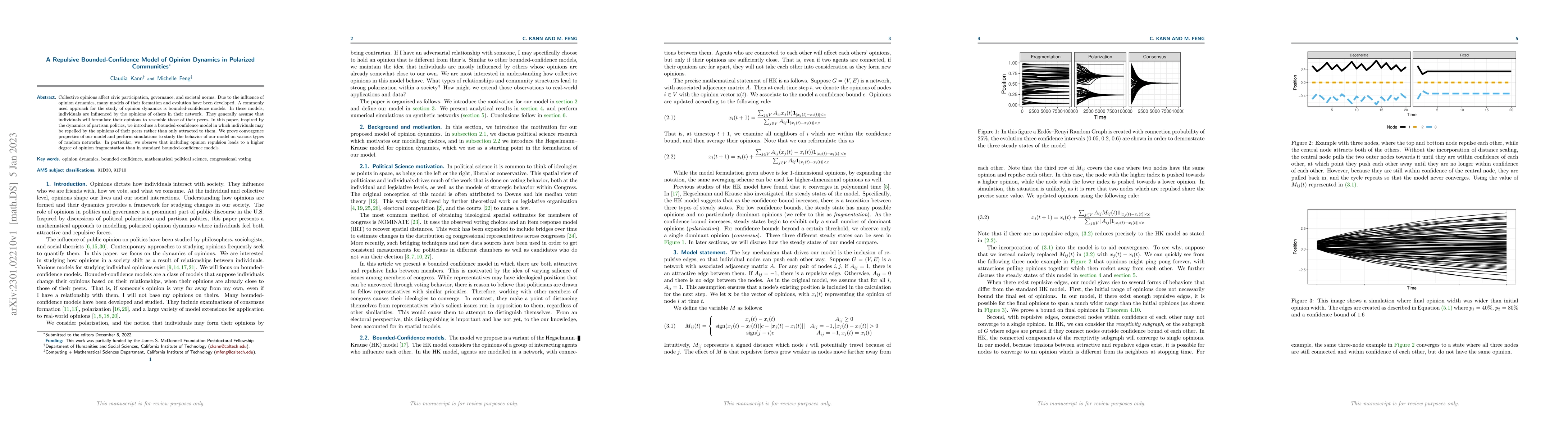 Thumbnail for Repulsive Bounded-Confidence Model of Opinion Dynamics in Polarized
  Communities