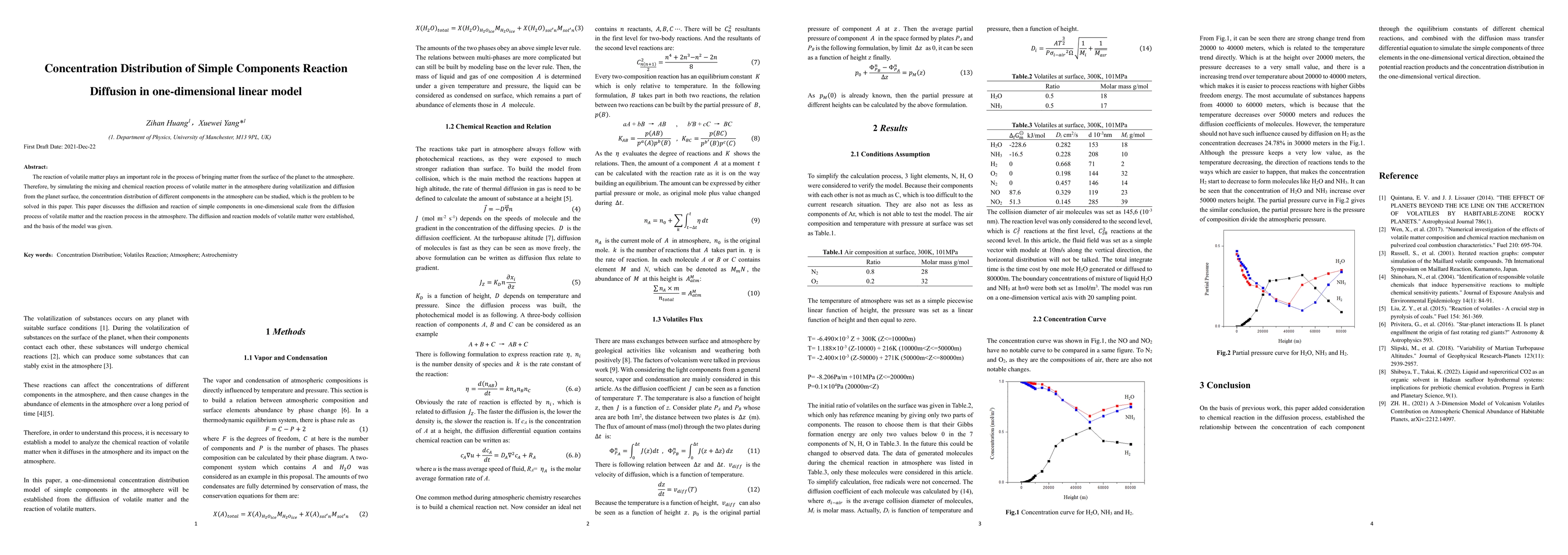 Thumbnail for Concentration Distribution of Simple Components Reaction Diffusion in
  one-dimensional linear Model