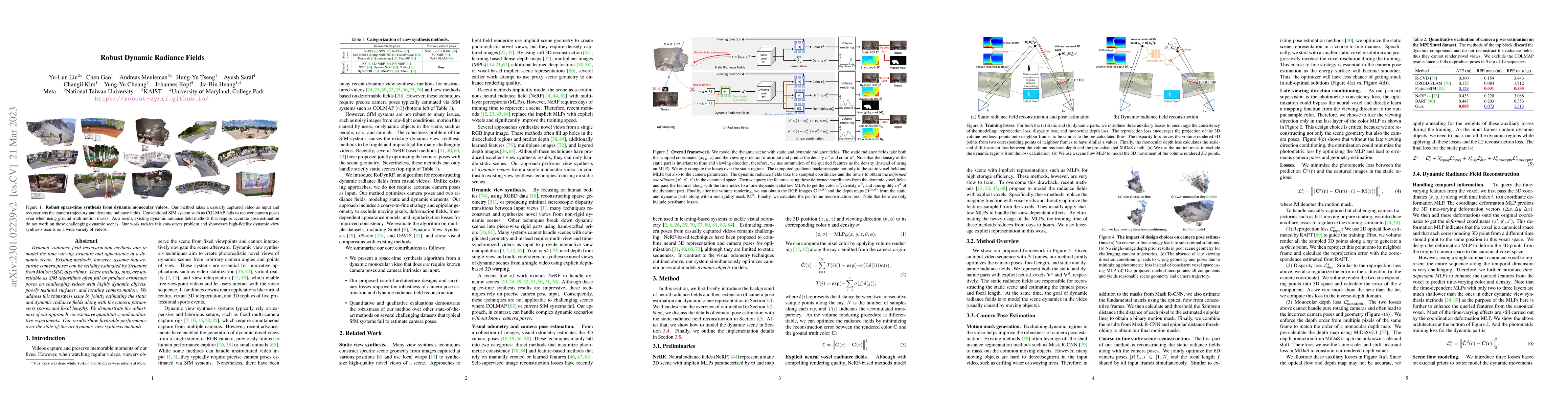 Thumbnail for Robust Dynamic Radiance Fields