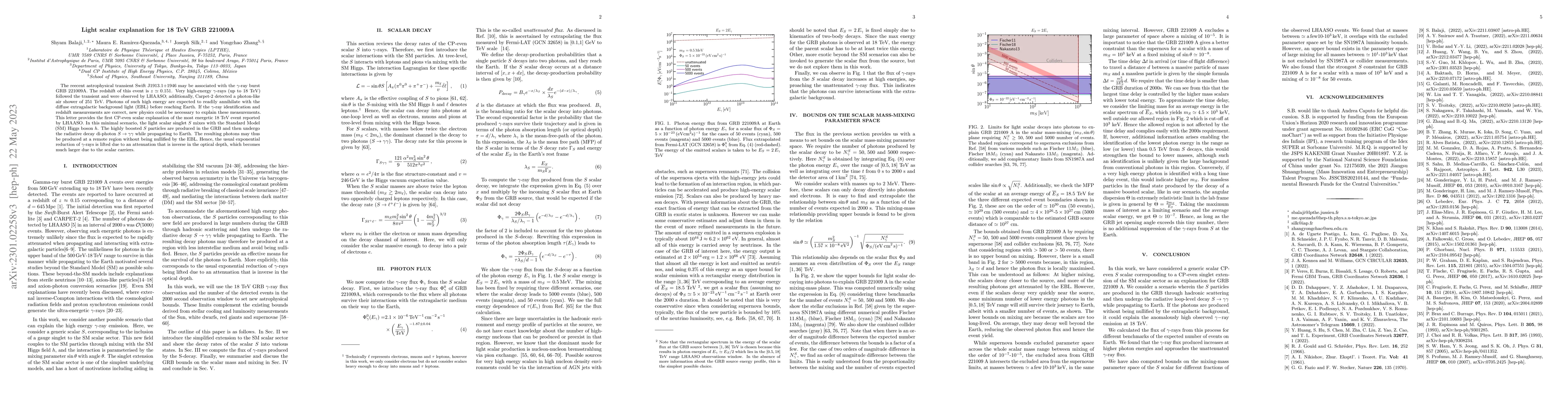 Thumbnail for Light scalar explanation for 18 TeV GRB 221009A