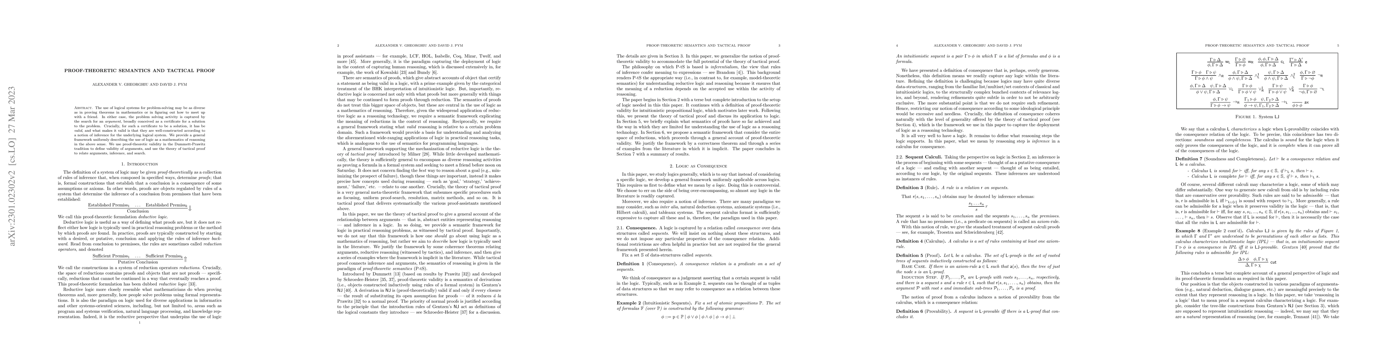 Thumbnail for Proof-theoretic Semantics and Tactical Proof