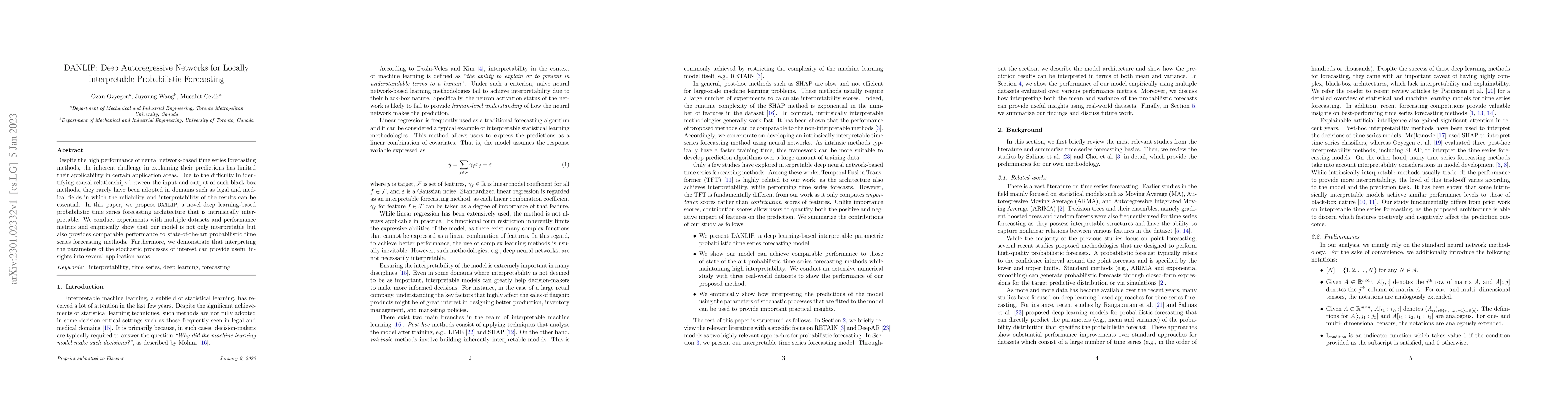 Thumbnail for DANLIP: Deep Autoregressive Networks for Locally Interpretable
  Probabilistic Forecasting