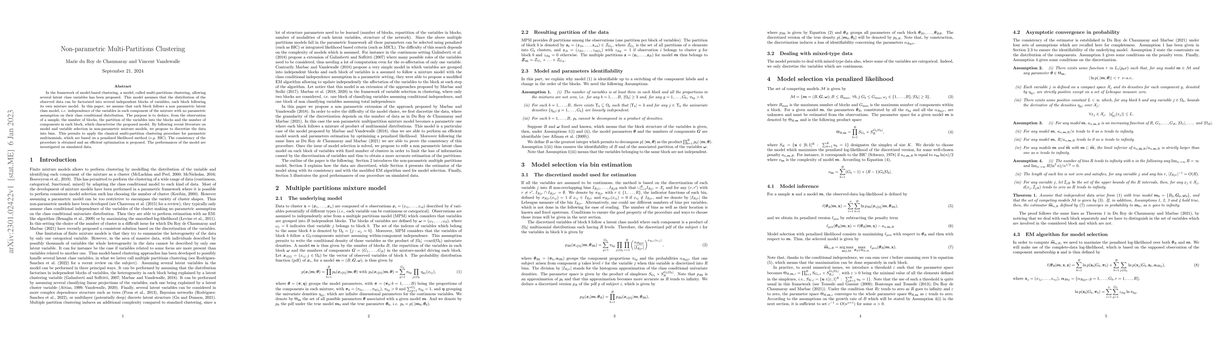 Thumbnail for Non-parametric Multi-Partitions Clustering