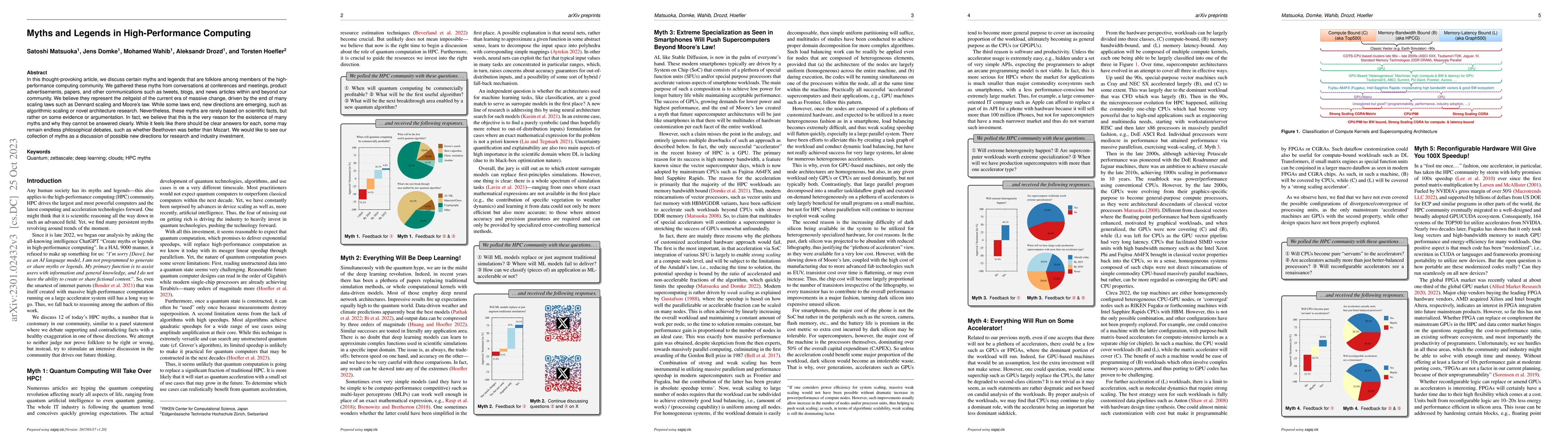 Thumbnail for Myths and Legends in High-Performance Computing