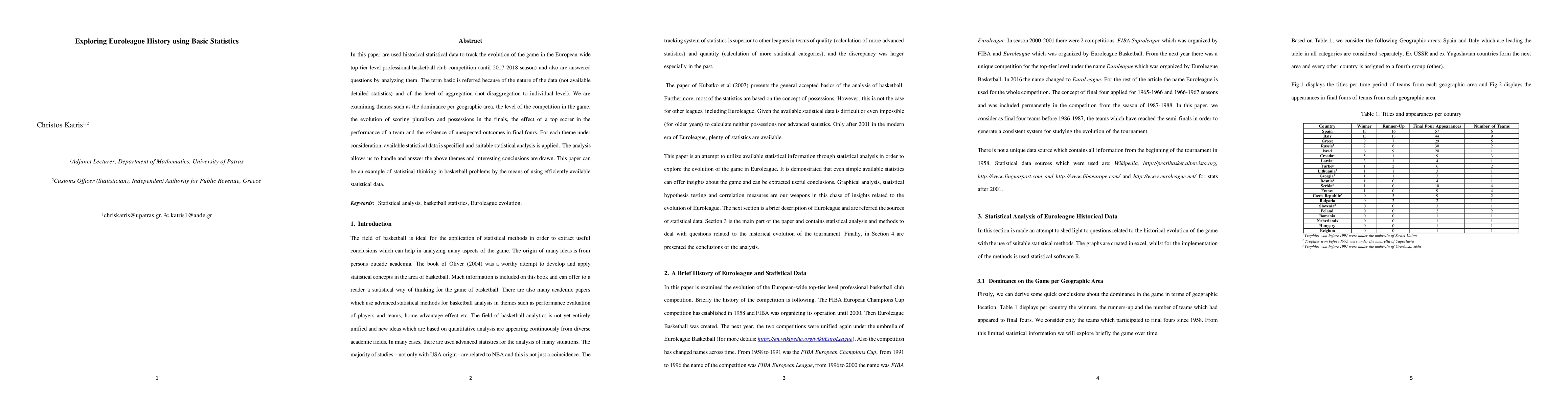 Thumbnail for Exploring Euroleague History using Basic Statistics