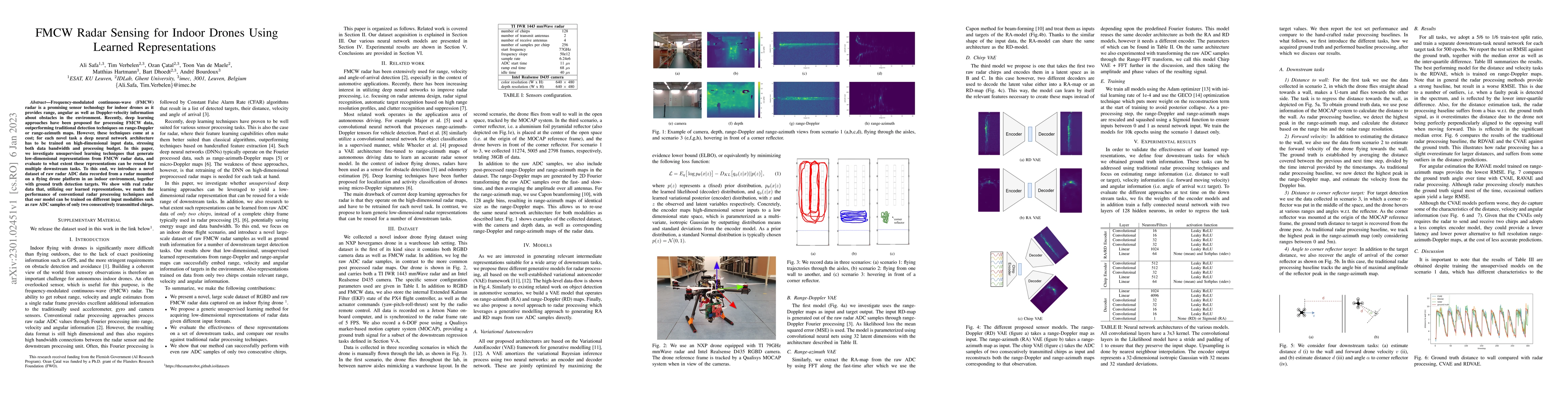 Thumbnail for FMCW Radar Sensing for Indoor Drones Using Learned Representations