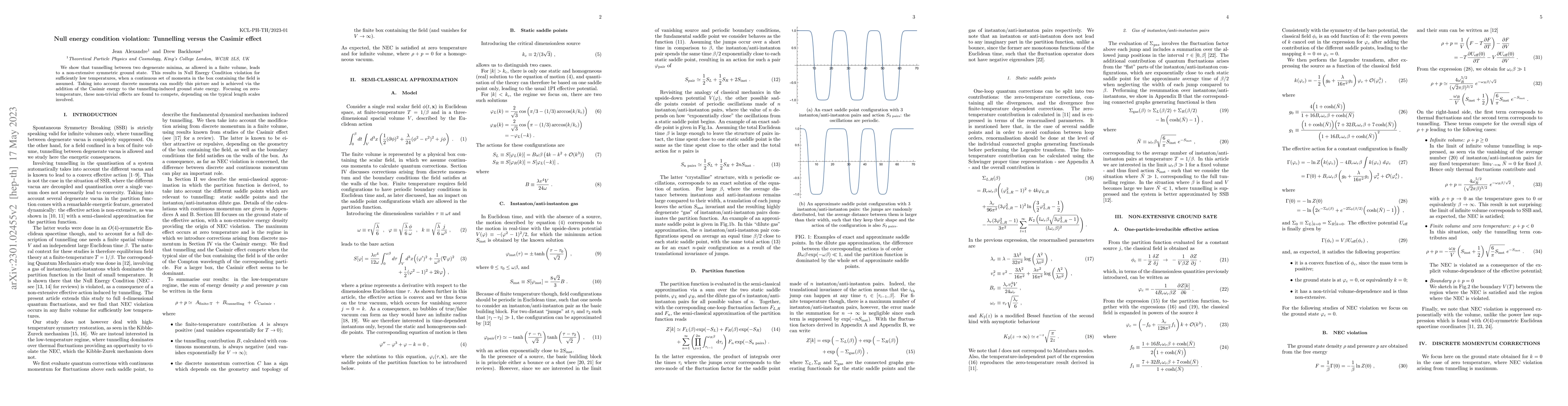 Thumbnail for Null energy condition violation: Tunnelling versus the Casimir effect