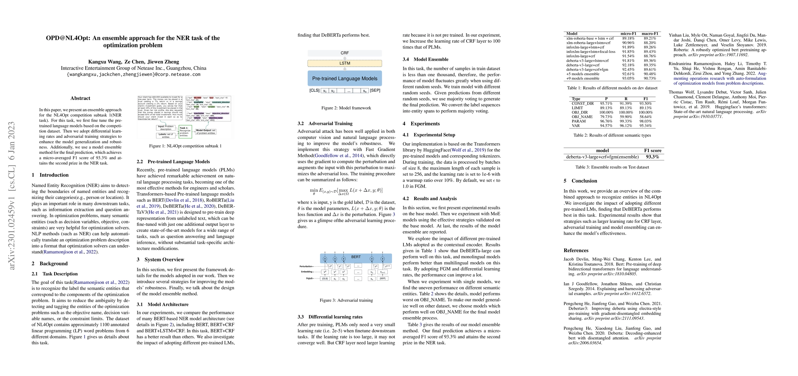 Thumbnail for OPD@NL4Opt: An ensemble approach for the NER task of the optimization
  problem