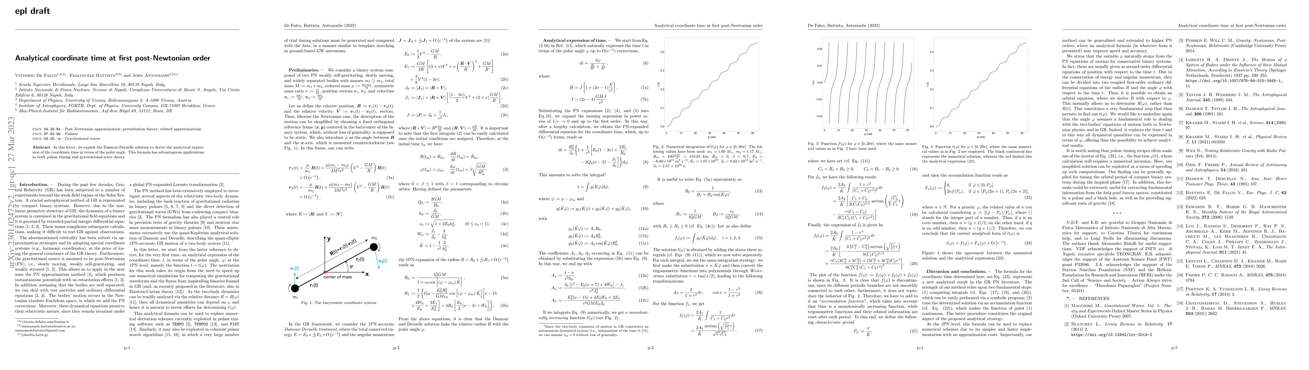 Thumbnail for Analytical coordinate time at first post-Newtonian order