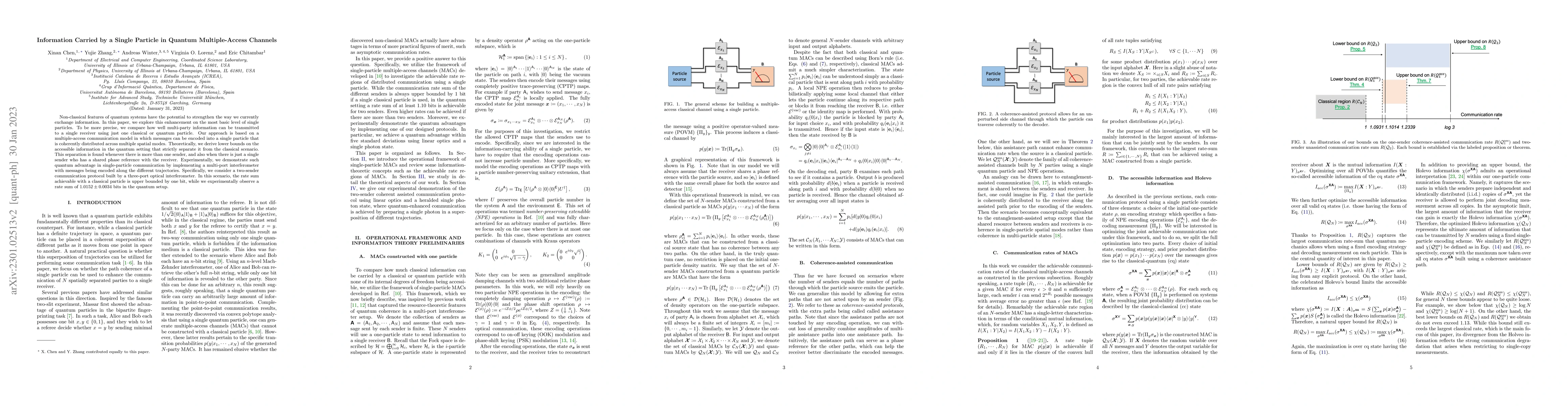Thumbnail for Information Carried by a Single Particle in Quantum Multiple-Access
  Channels