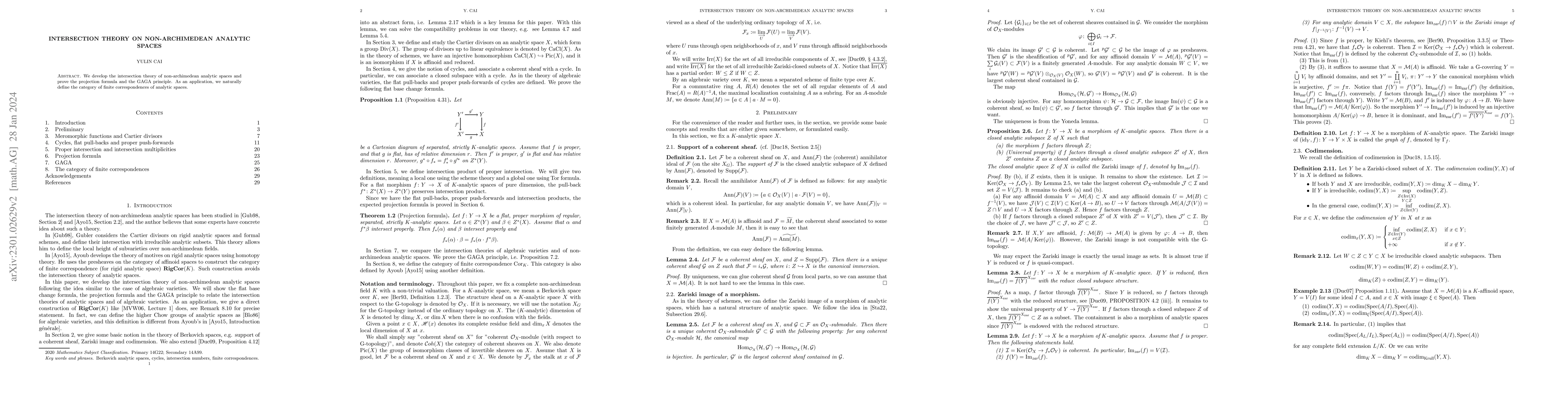 Thumbnail for Intersection theory on non-archimedean analytic spaces