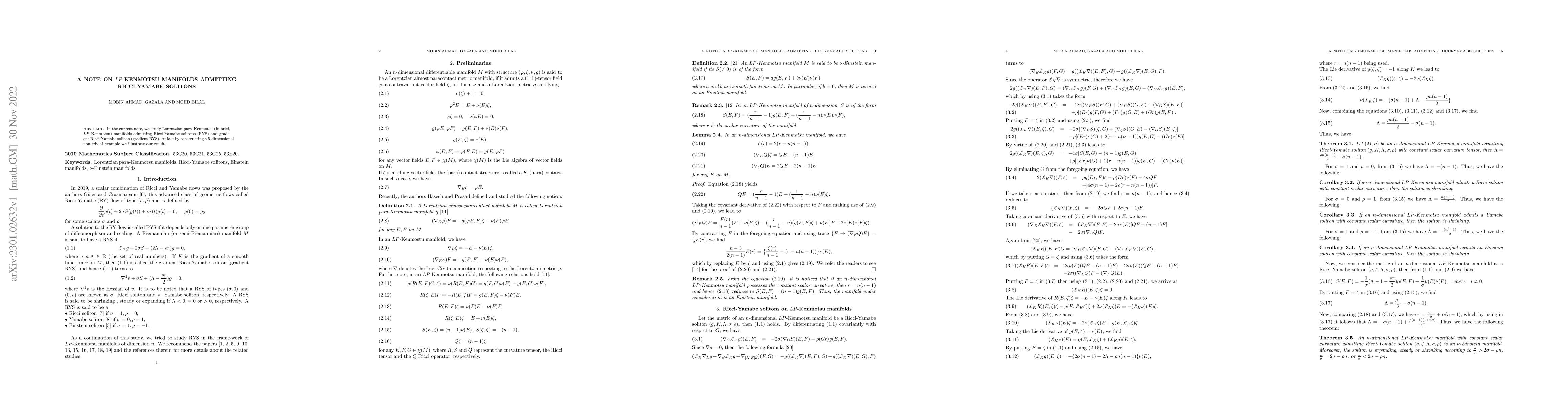 Thumbnail for A note on $LP$-Kenmotsu manifolds admitting Ricci-Yamabe solitons