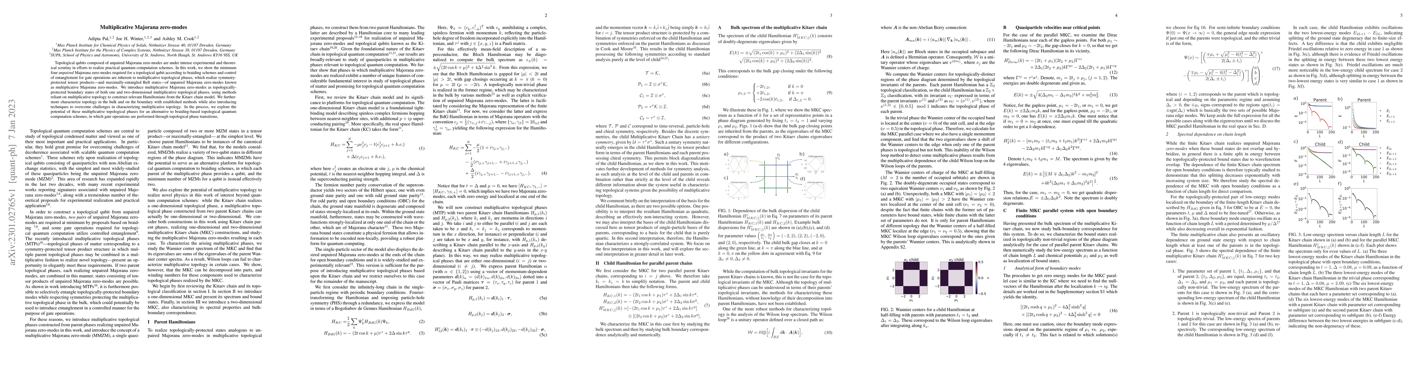 Thumbnail for Multiplicative Majorana zero-modes