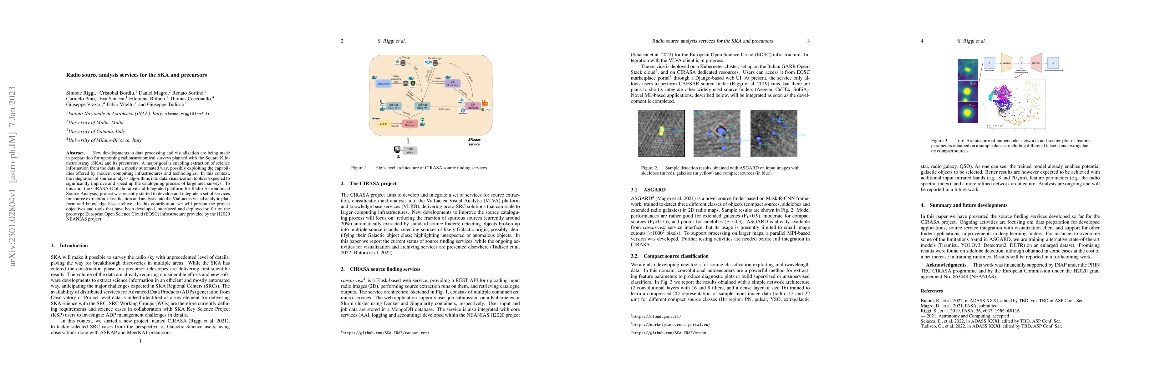 Thumbnail for Radio source analysis services for the SKA and precursors