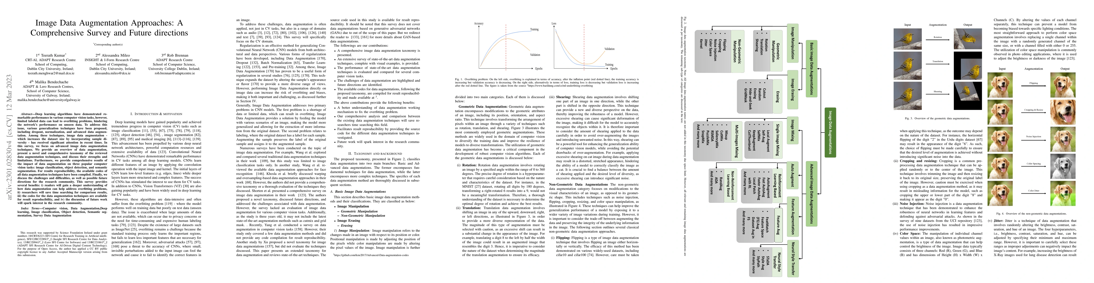 Thumbnail for Image Data Augmentation Approaches: A Comprehensive Survey and Future
  directions