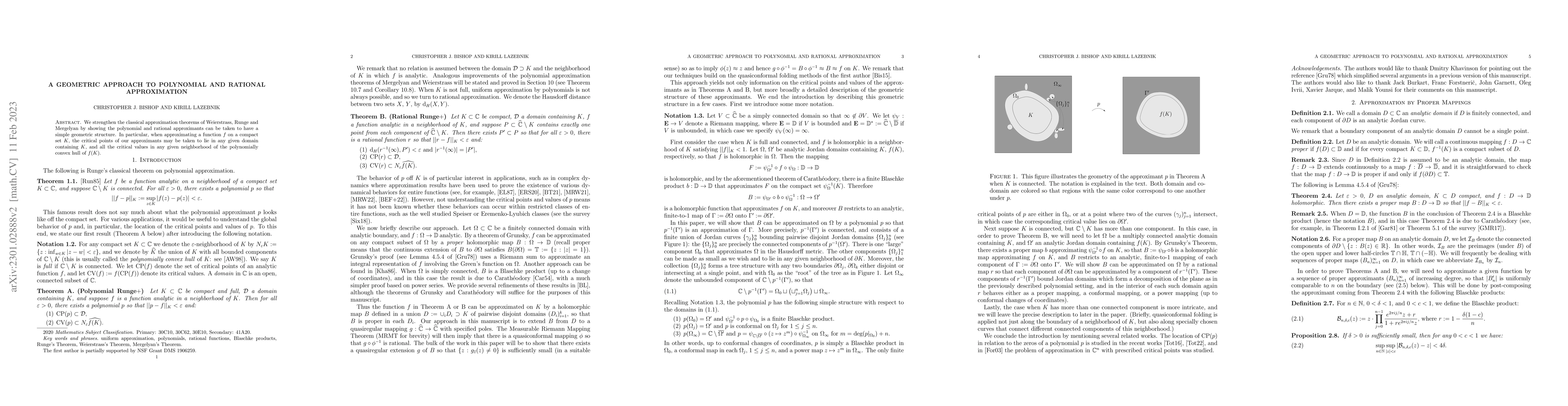 Thumbnail for A Geometric Approach to Polynomial and Rational Approximation