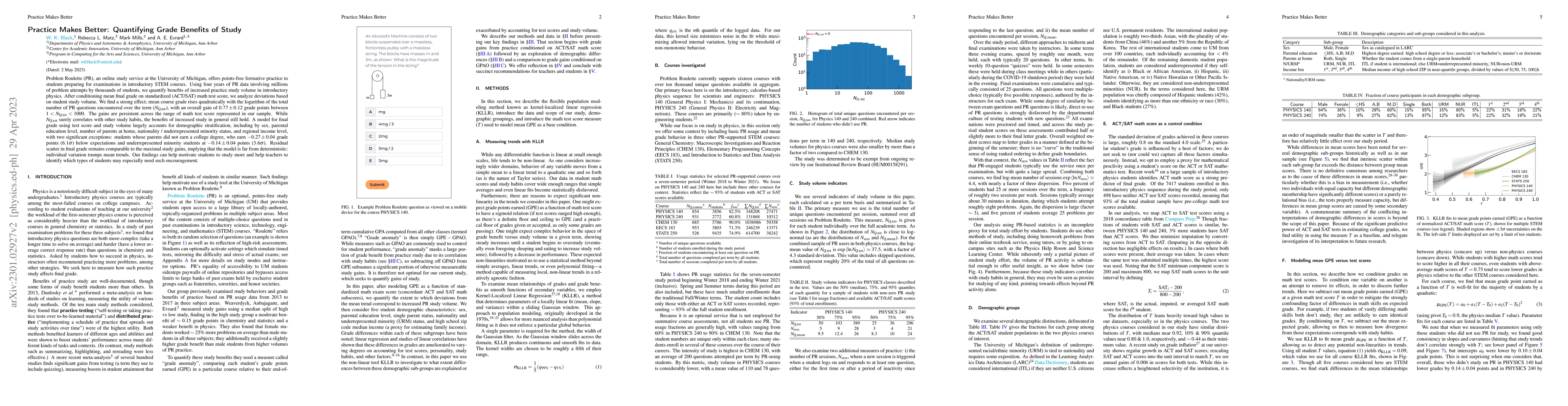 Thumbnail for Practice Makes Better: Quantifying Grade Benefits of Study