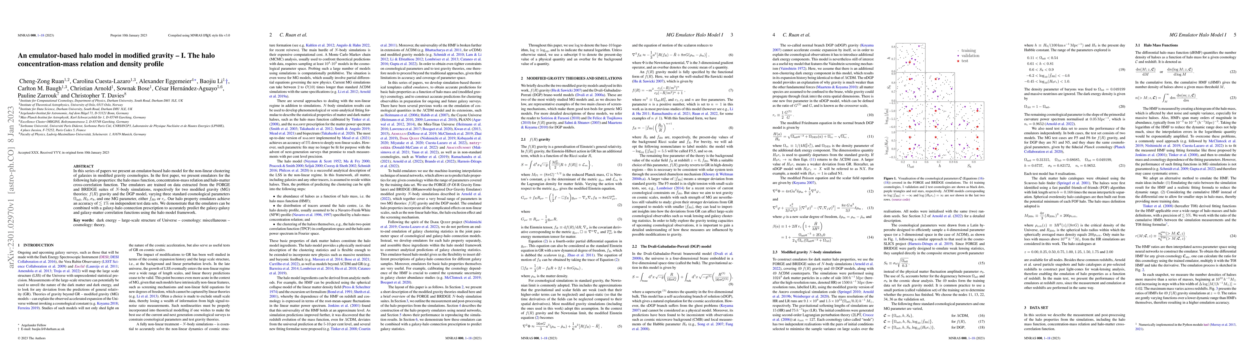 Thumbnail for An emulator-based halo model in modified gravity -- I. The halo
  concentration-mass relation and density profile