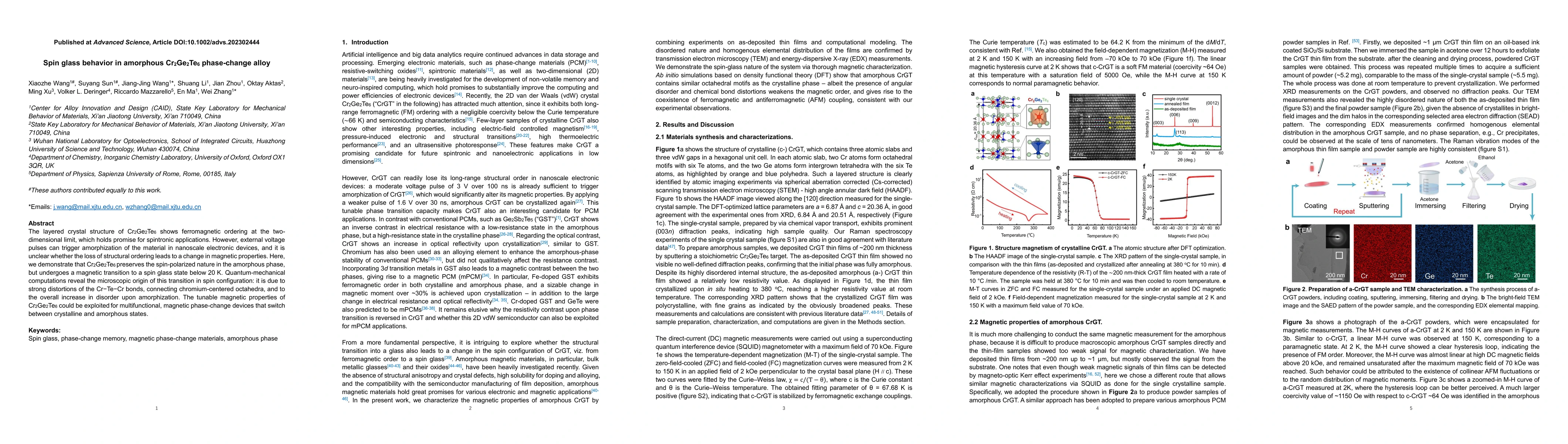 Thumbnail for Spin glass behavior in amorphous Cr2Ge2Te6 phase-change alloy