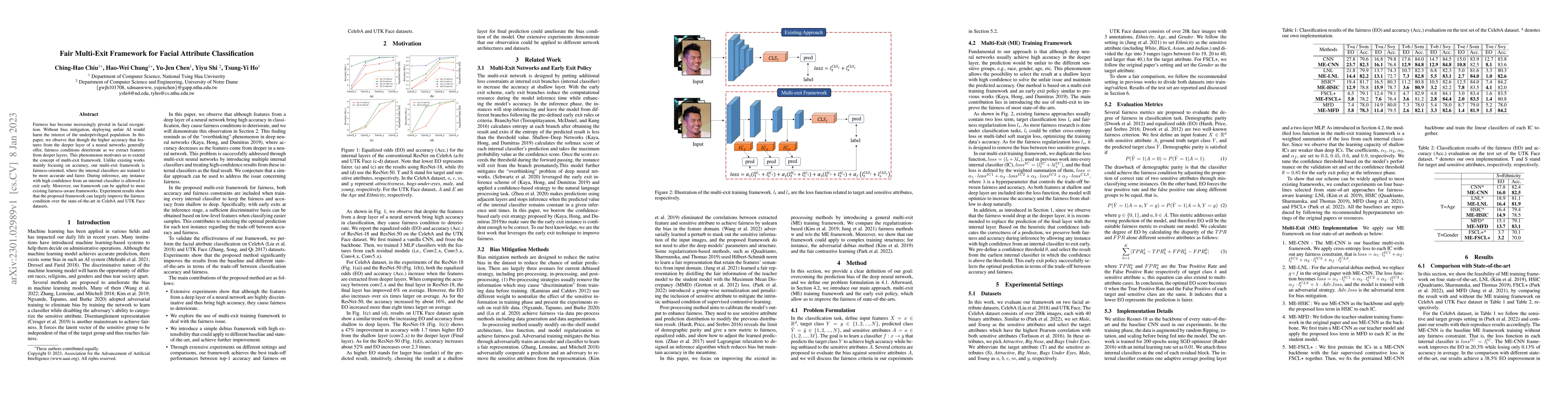 Thumbnail for Fair Multi-Exit Framework for Facial Attribute Classification