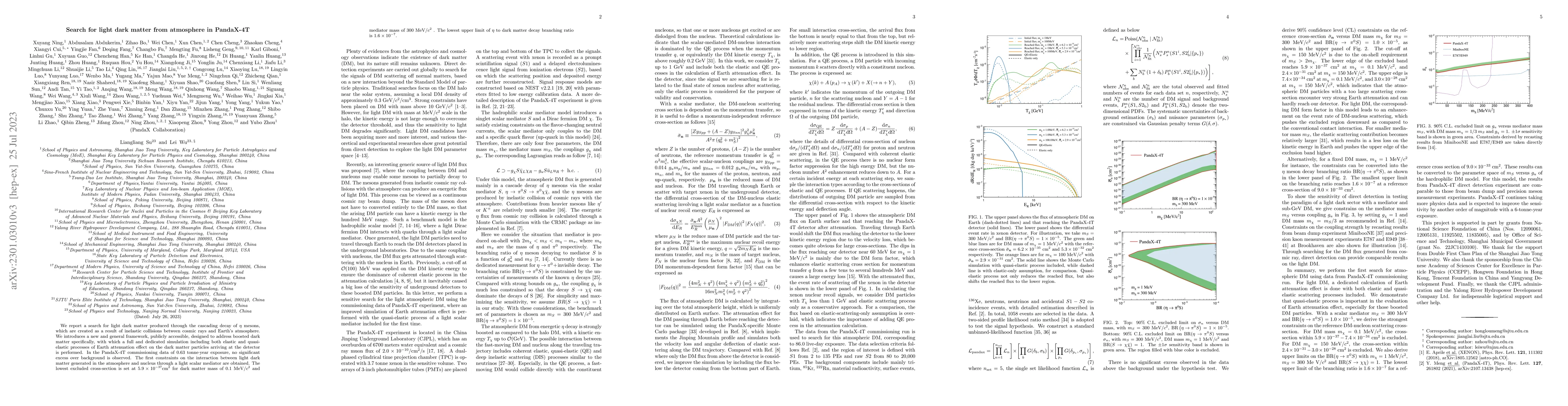 Thumbnail for Search for light dark matter from atmosphere in PandaX-4T