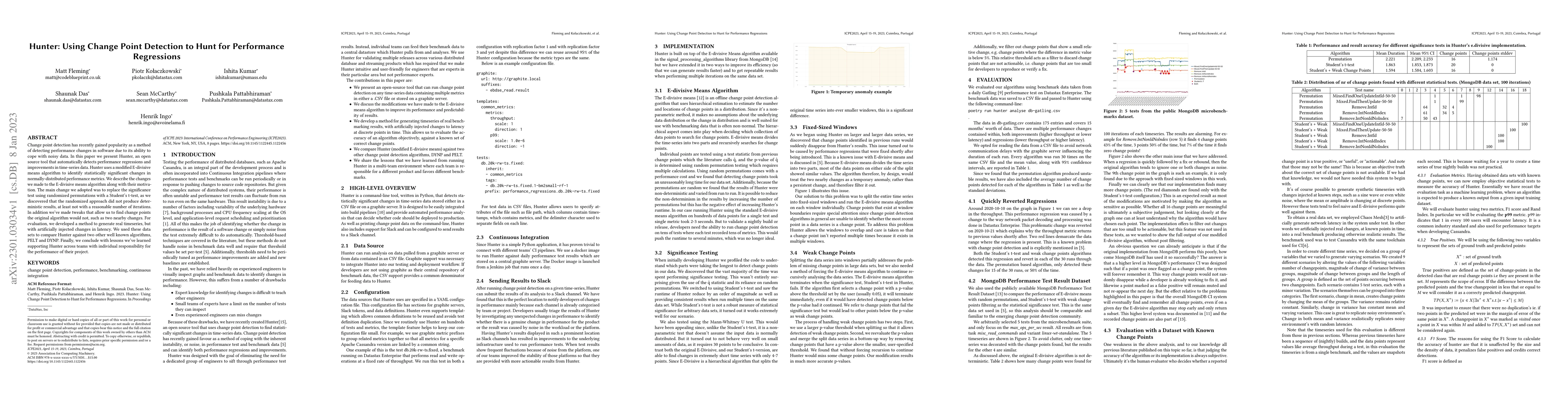 Thumbnail for Hunter: Using Change Point Detection to Hunt for Performance Regressions
