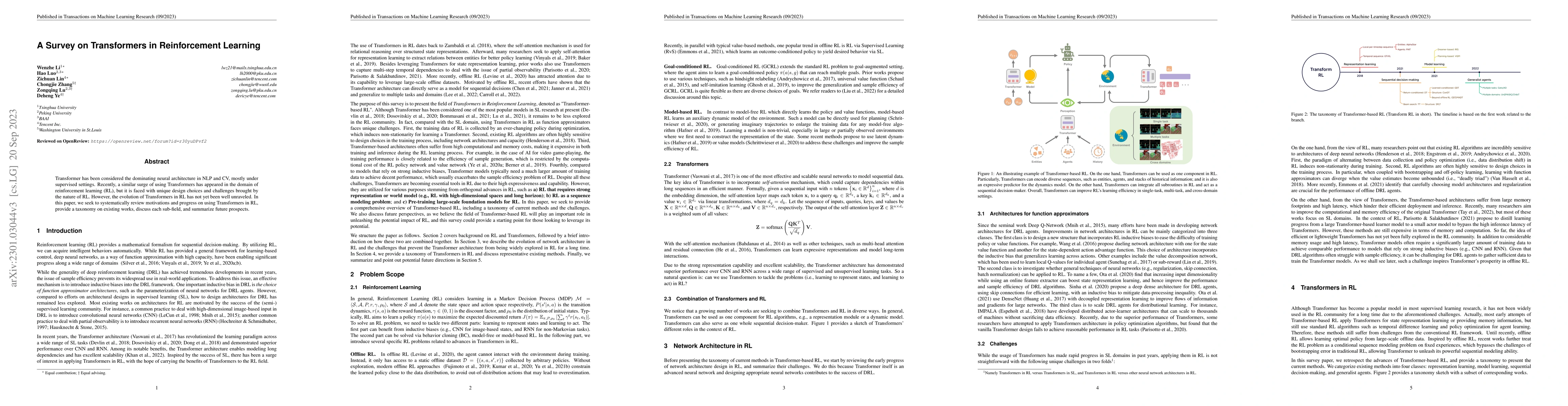 Thumbnail for A Survey on Transformers in Reinforcement Learning