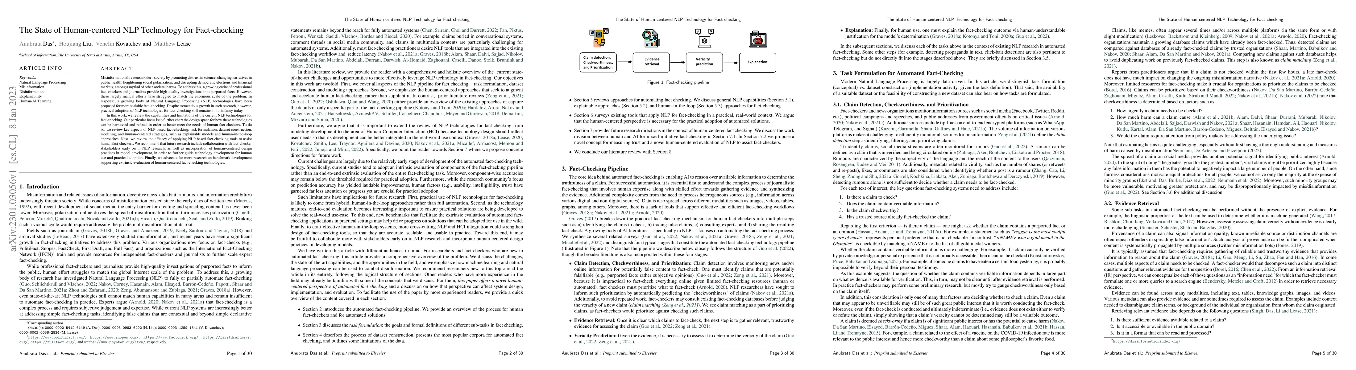 Thumbnail for The State of Human-centered NLP Technology for Fact-checking