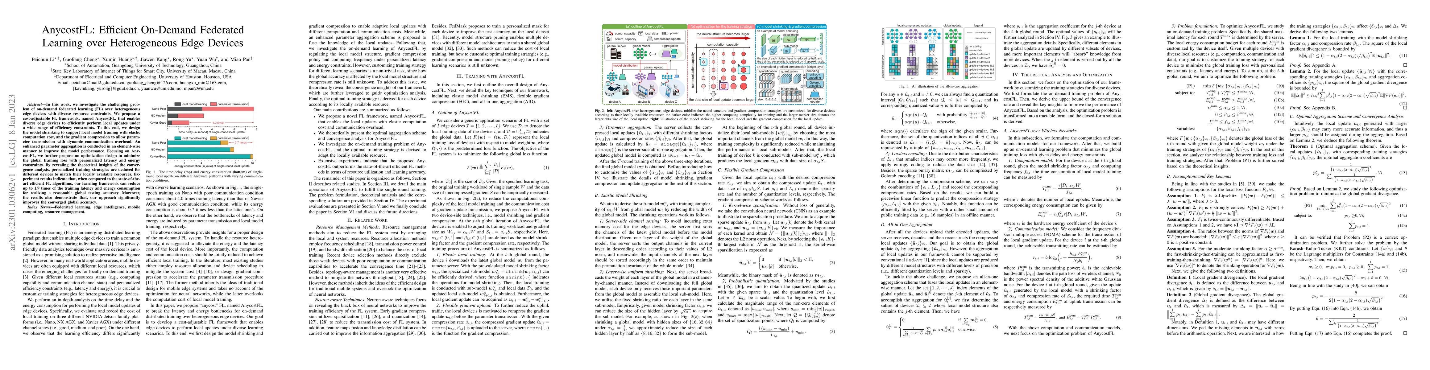 Thumbnail for AnycostFL: Efficient On-Demand Federated Learning over Heterogeneous
  Edge Devices