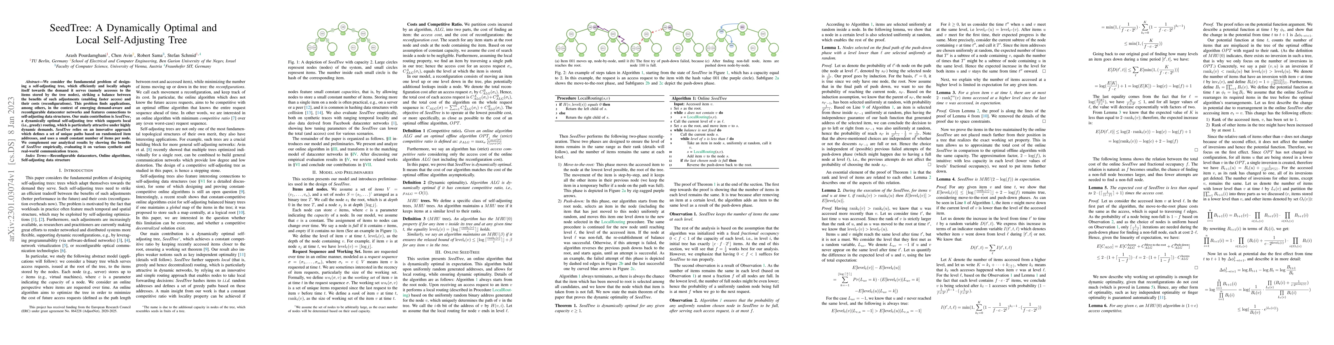 Thumbnail for SeedTree: A Dynamically Optimal and Local Self-Adjusting Tree