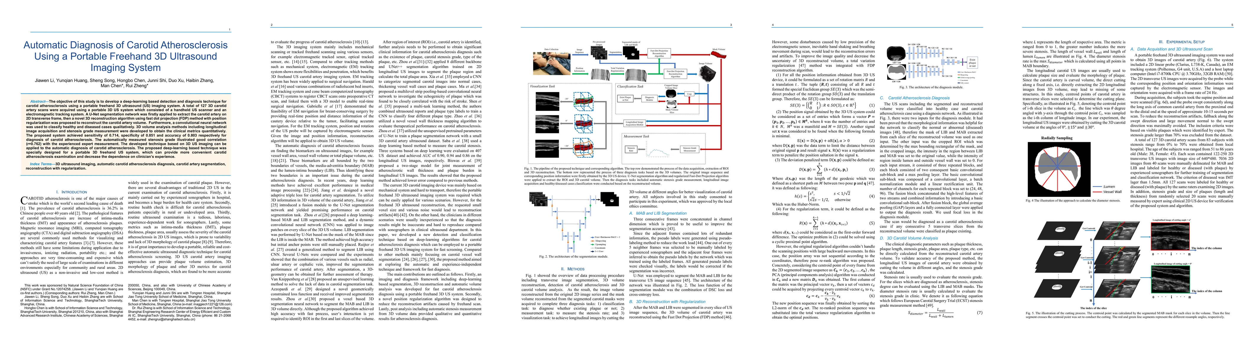 Thumbnail for Automatic Diagnosis of Carotid Atherosclerosis Using a Portable Freehand
  3D Ultrasound Imaging System