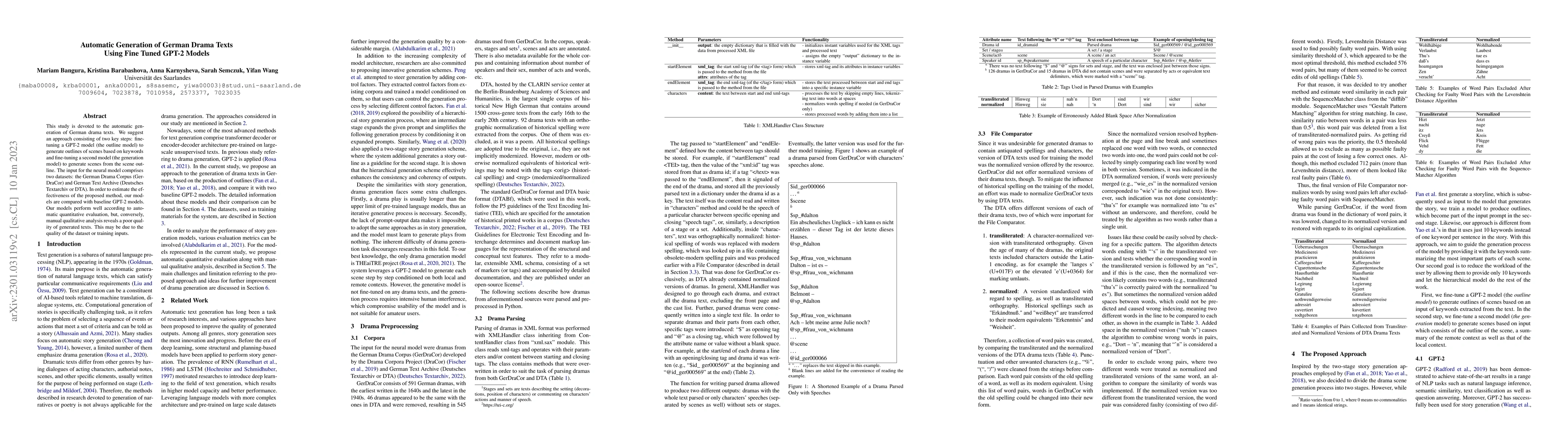 Thumbnail for Automatic Generation of German Drama Texts Using Fine Tuned GPT-2 Models