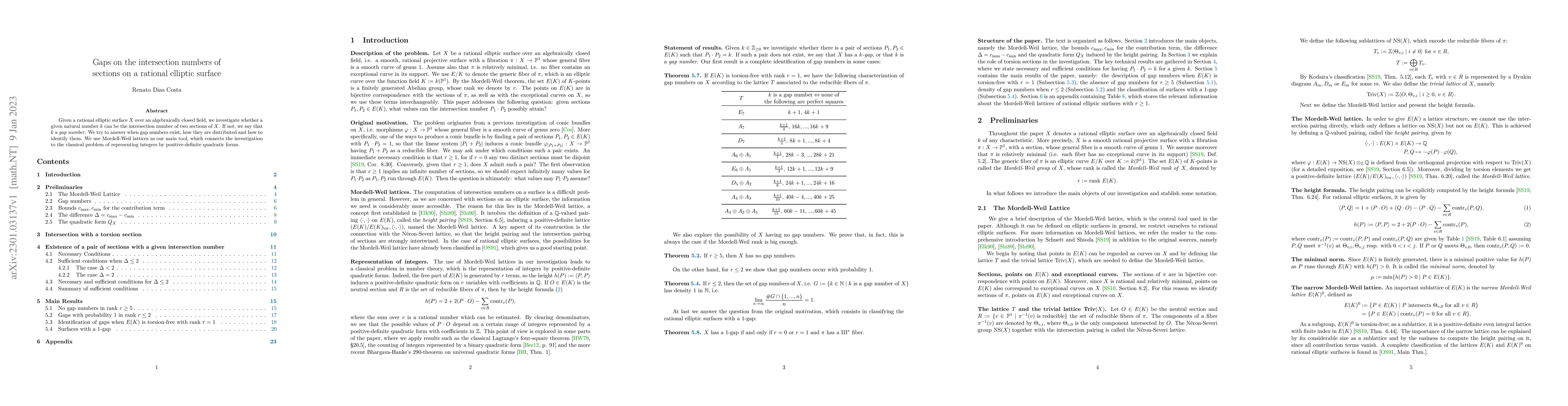 Thumbnail for Gaps on the intersection numbers of sections on a rational elliptic
  surface