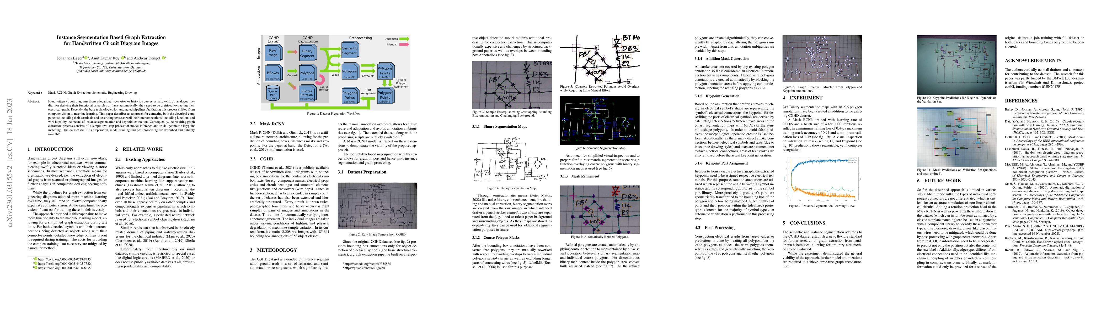 Thumbnail for Instance Segmentation Based Graph Extraction for Handwritten Circuit
  Diagram Images