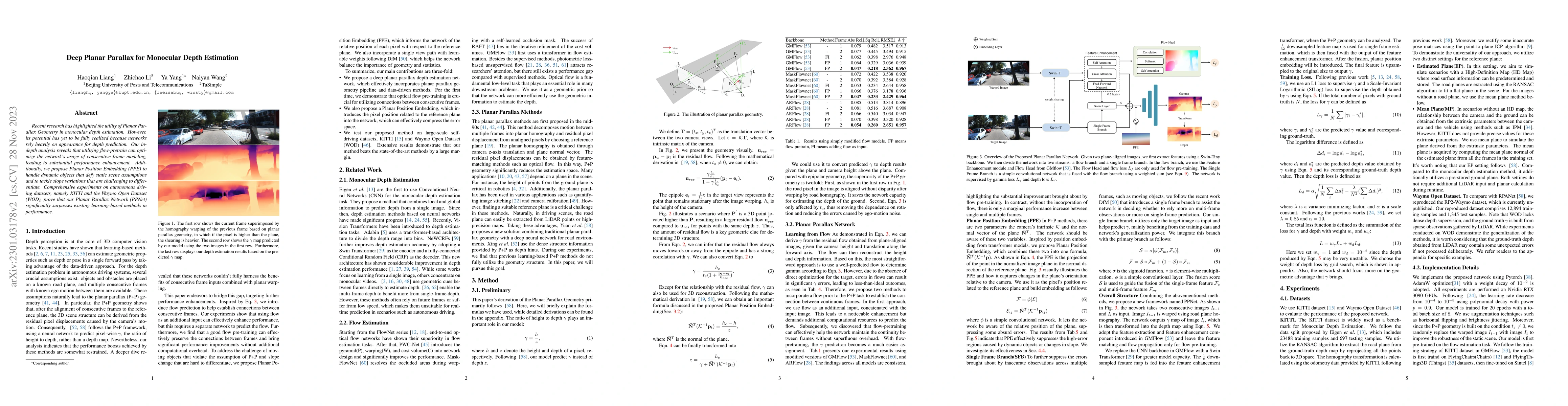Thumbnail for Deep Planar Parallax for Monocular Depth Estimation