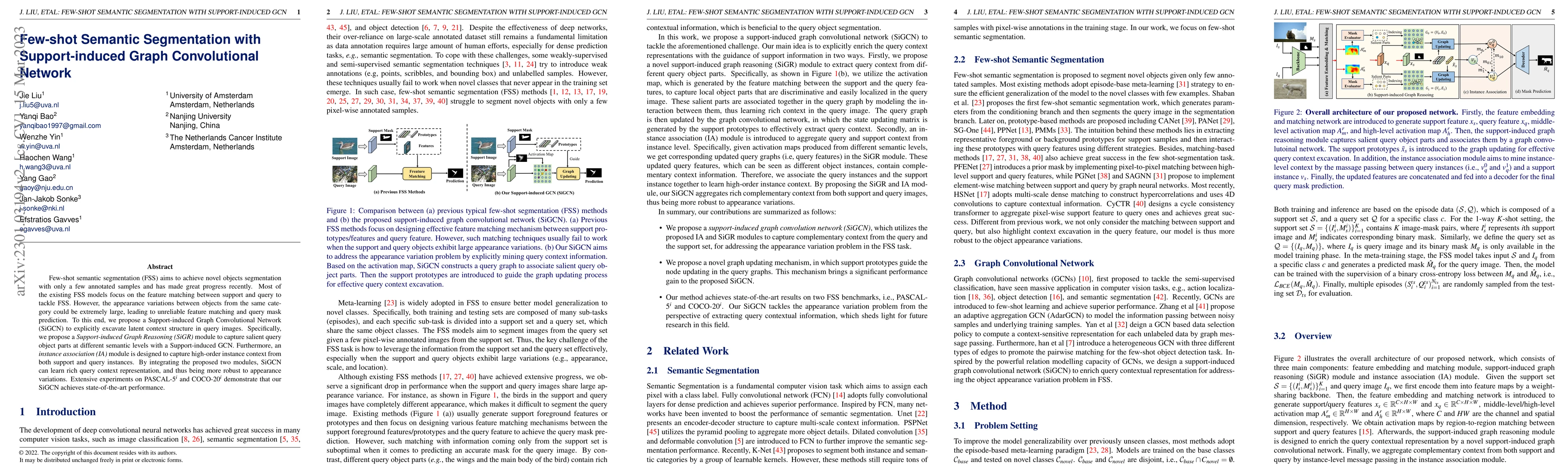 Thumbnail for Few-shot Semantic Segmentation with Support-induced Graph Convolutional
  Network