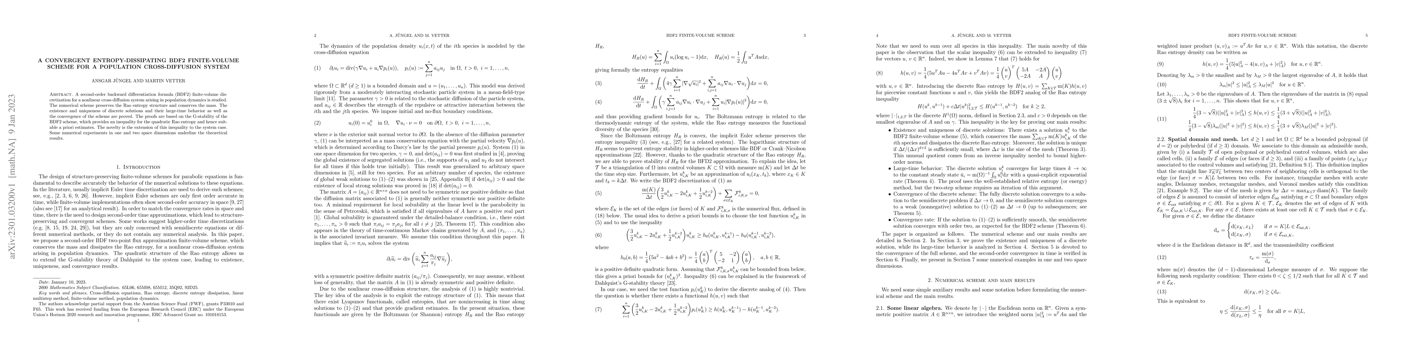 Thumbnail for A convergent entropy-dissipating BDF2 finite-volume scheme for a
  population cross-diffusion system