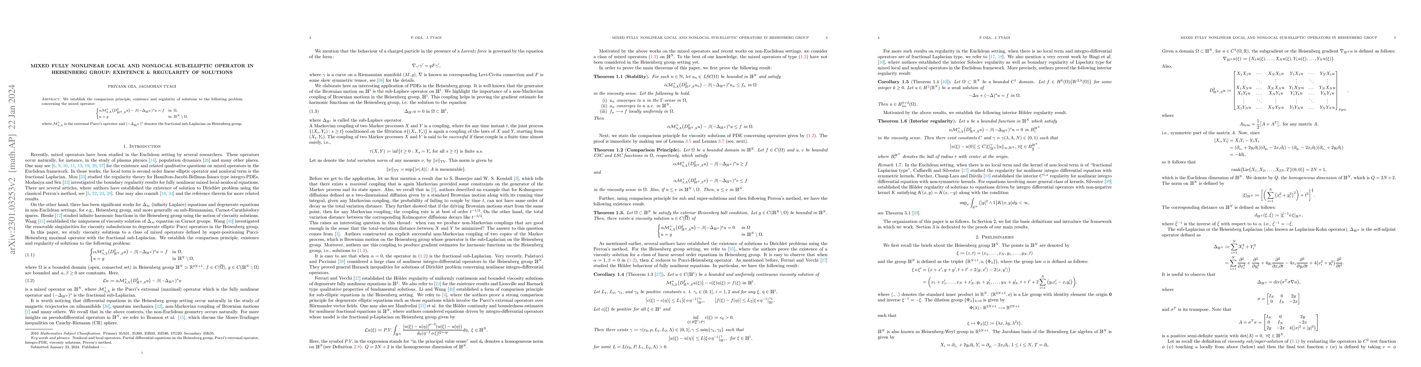 Thumbnail for Mixed fully nonlinear local and nonlocal elliptic operators in
  Heisenberg group