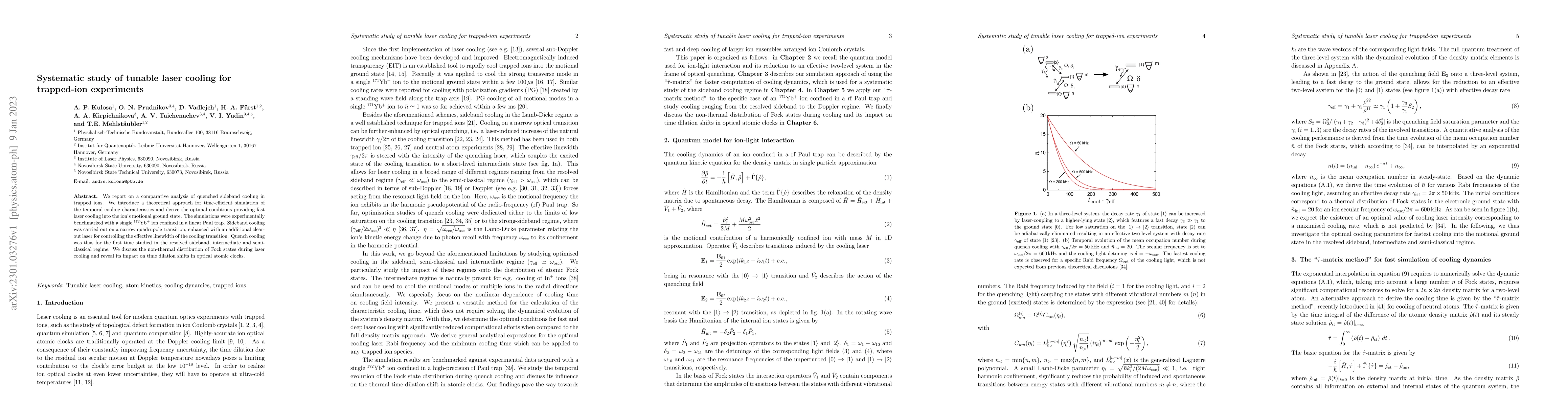 Thumbnail for Systematic study of tunable laser cooling for trapped-ion experiments