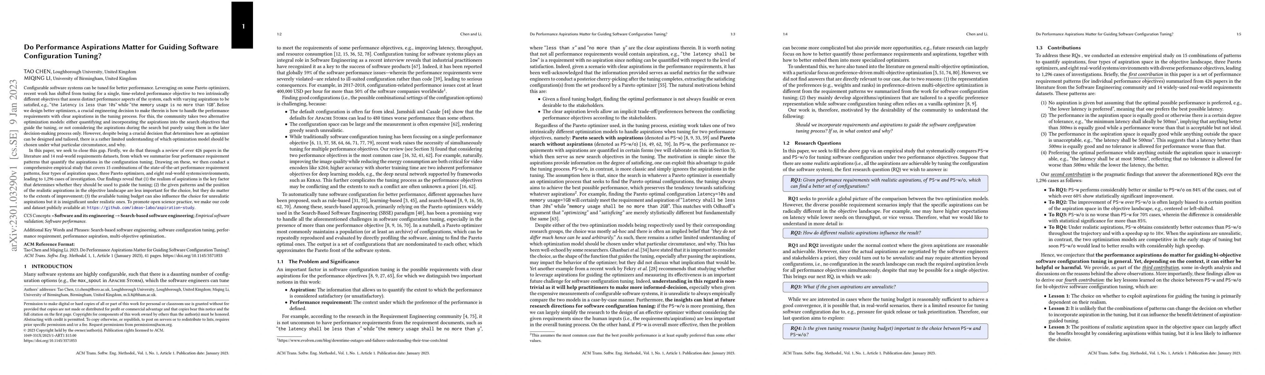 Thumbnail for Do Performance Aspirations Matter for Guiding Software Configuration
  Tuning?