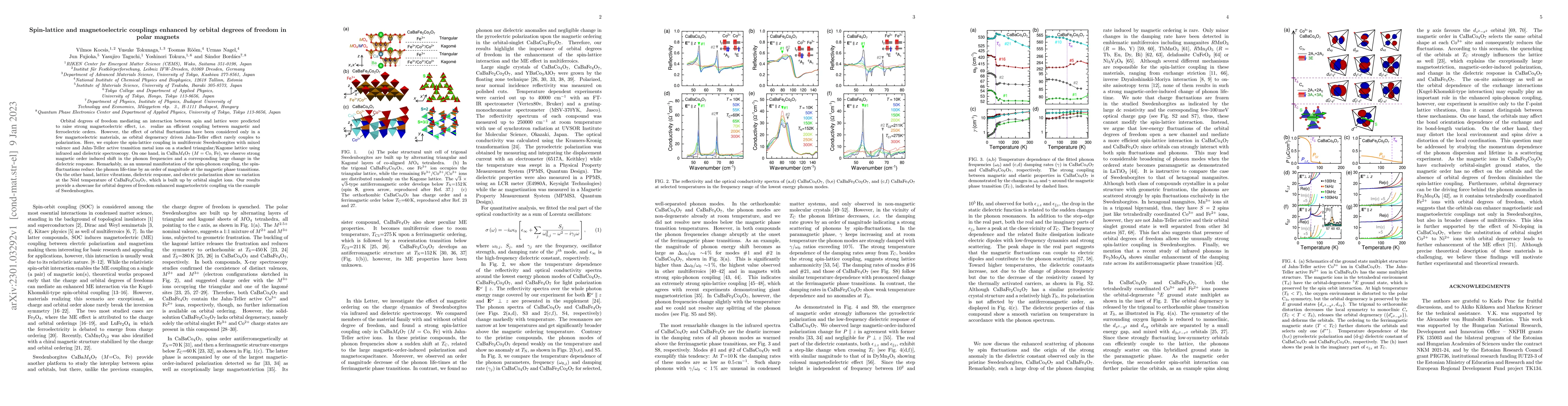 Thumbnail for Spin-lattice and magnetoelectric couplings enhanced by orbital degrees
  of freedom in polar magnets