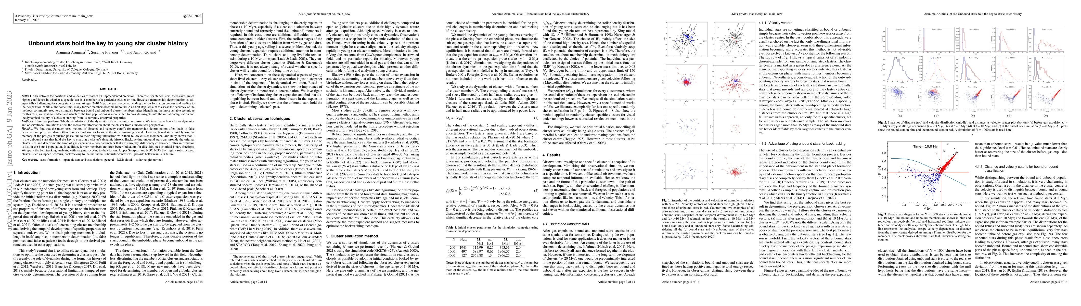 Thumbnail for Unbound stars hold the key to young star cluster history